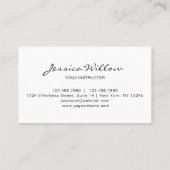 Yoga Instructor Lotus Blume Regenbogen Visitenkarte (Rückseite)