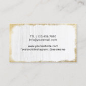 Yoga Instructor Lotus Blume Reiki Zen Circle Visitenkarte (Rückseite)