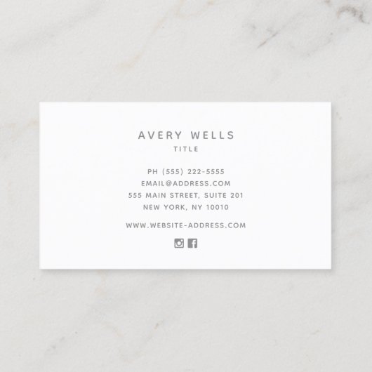 Yoga Instructor Lotus Blume Visitenkarte (Rückseite)