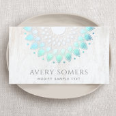 Yoga Instructor Lotus Blume Visitenkarte