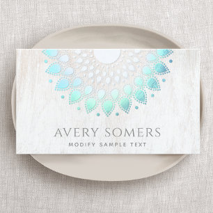 Yoga Instructor Lotus Blume Visitenkarte