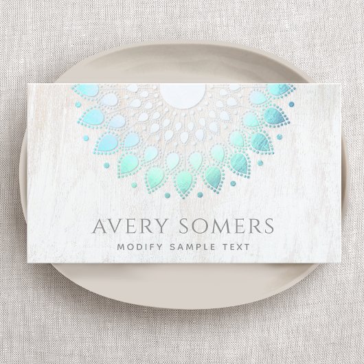 Yoga Instructor Lotus Blume Visitenkarte