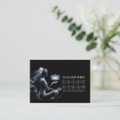 Yoga Instructor Lotus Mediation Pose Class Pass Treuekarte (Stehend Vorderseite)