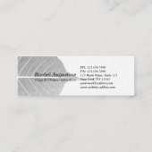 Yoga Instructor Lotus Meditation Pose Pinselstrich Mini Visitenkarte (Rückseite)