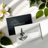 Yoga Instructor Lotus Meditation Pose Pinselstrich Rabattkarte