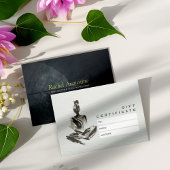 Yoga Instructor Lotus Meditation Pose Pinselstrich Rabattkarte