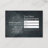 Yoga Instructor Lotus Meditation Pose Pinselstrich Terminkarte (Rückseite)