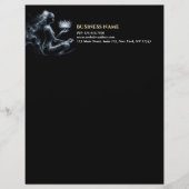 Yoga Instructor Lotus Medizin Pose Glühen Nebel Briefbogen (Vorderseite)