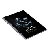 Yoga Instructor Lotus Medizin Pose Glühen Nebel Notizblock (Rechte Seite)