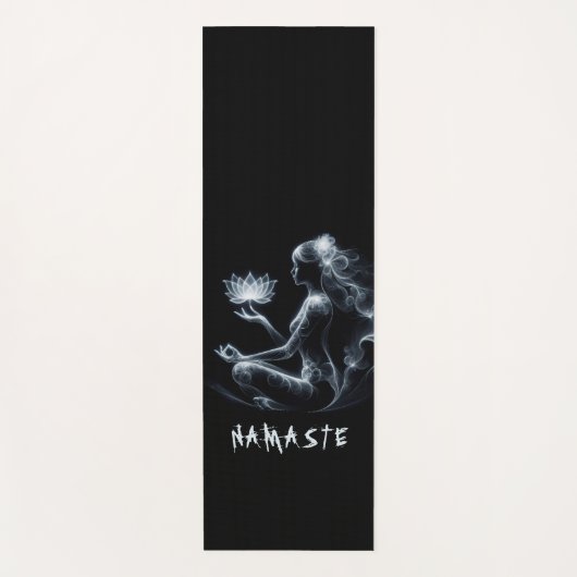 Yoga Instructor Lotus Medizin Pose Glühen Nebel Yogamatte (Vorderseite)