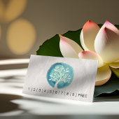 YOGA Instructor Loyalty Punch Chic Aquarellbaum Treuekarte