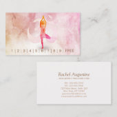 YOGA Instructor Loyalty Punch Yoga Pose Om Symbol Treuekarte (Vorne/Hinten)