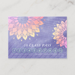 Yoga Instructor Mandala 10 Class Pass Treuekarte