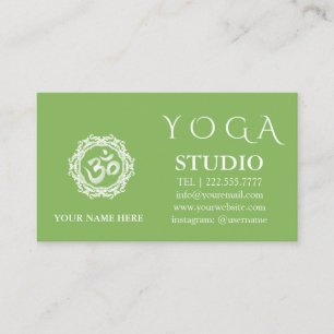 Yoga Instructor Mandala Vintag Visitenkarte
