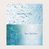 Yoga Instructor Mandala Visitenkarte Visitenkarten (Außenseite Aufgefaltet)