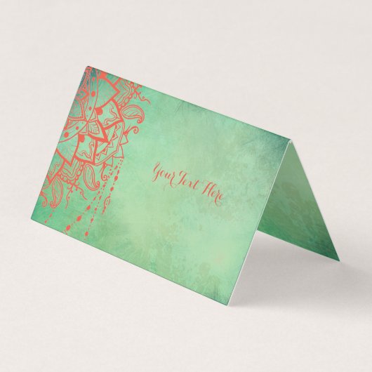 Yoga Instructor Mandala Visitenkarte Visitenkarten (Vorderseite)