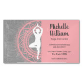 Yoga Instructor | Mediation | Mandala Pattern Magnetische Visitenkarte (Vorderseite)