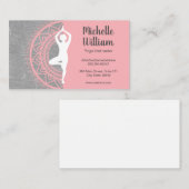 Yoga Instructor | Mediation | Mandala Pattern Visitenkarte (Vorne/Hinten)