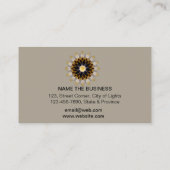 Yoga Instructor Meditation Holistic Lotus Blume Visitenkarte (Rückseite)