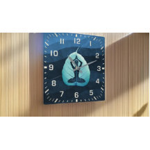 YOGA Instructor Meditation Pose Bodhi Leaf Cut Art