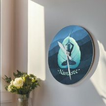 YOGA Instructor Meditation Pose Bodhi Leaf Cut Art