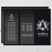 Yoga Instructor Meditation Pose Glühen Mist Lotus (Vorne/Hinten)