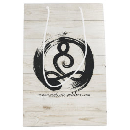 Yoga Instructor Meditation Pose Healer ZEN Symbol Mittlere Geschenktüte