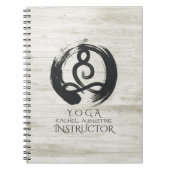 Yoga Instructor Meditation Pose Healer ZEN Symbol Notizblock (Vorderseite)