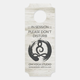 Yoga Instructor Meditation Pose Healer ZEN Symbol Türanhänger