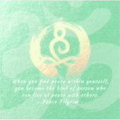 Yoga Instructor Meditation Pose Heiler ZEN Quotes Aufkleber (Vorderseite)