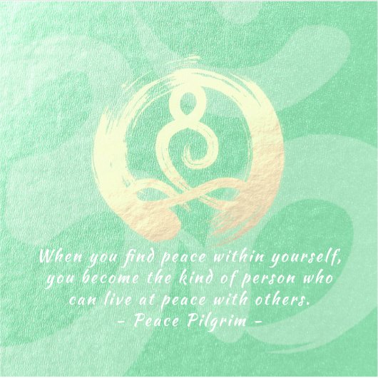 Yoga Instructor Meditation Pose Heiler ZEN Quotes Aufkleber (Vorderseite)