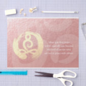 Yoga Instructor Meditation Pose Heiler ZEN Quotes Seidenpapier (Handwerk)