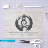 Yoga Instructor Meditation Pose Heiler ZEN Quotes Seidenpapier (Handwerk)