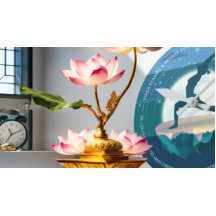 Yoga Instructor Meditation Pose Moon Flying Island