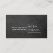 Yoga Instructor Meditation Pose OM Symbol Galaxy Visitenkarte (Rückseite)