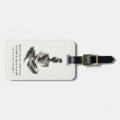 Yoga Instructor Meditation Pose Schlaganfall Zitat Gepäckanhänger (Vorderseite horizontal)