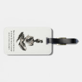 Yoga Instructor Meditation Pose Schlaganfall Zitat Gepäckanhänger (Rückseite horizontal)