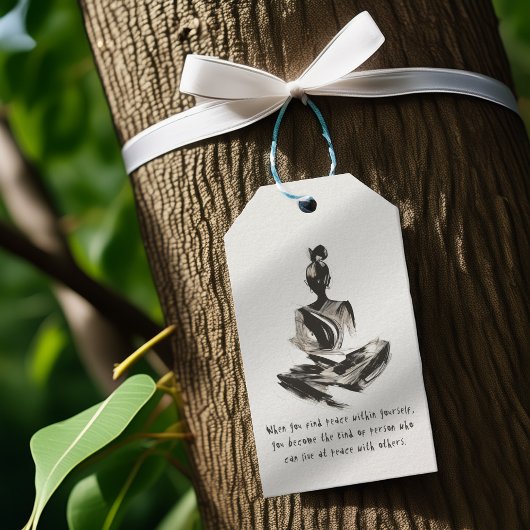 Yoga Instructor Meditation Pose Schlaganfall Zitat Geschenkanhänger