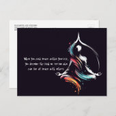 Yoga Instructor Meditation Pose Schlaganfall Zitat Postkarte (Vorne/Hinten)