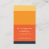 Yoga Instructor Meditation Pose Sun Flying Island Visitenkarte (Rückseite)