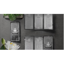 Yoga Instructor Meditation Pose Tri-Fold Broschüre