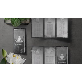 Yoga Instructor Meditation Pose Tri-Fold Broschüre