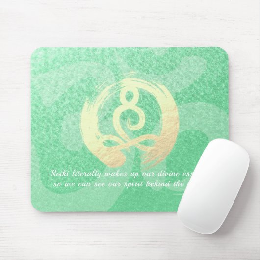Yoga Instructor Meditation Pose Zen Om Sign Quotes Mousepad (Mit Mouse)