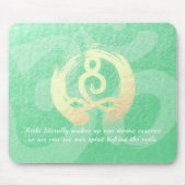Yoga Instructor Meditation Pose Zen Om Sign Quotes Mousepad (Vorne)