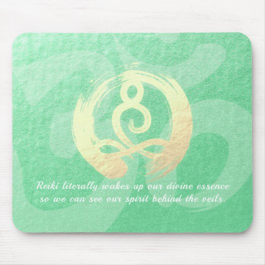 Yoga Instructor Meditation Pose Zen Om Sign Quotes Mousepad (Vorne)