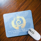 Yoga Instructor Meditation Pose Zen Om Sign Quotes Mousepad