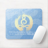 Yoga Instructor Meditation Pose Zen Om Sign Quotes Mousepad (Mit Mouse)