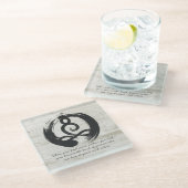 Yoga Instructor Meditation Pose Zen Symbol Quotes Glasuntersetzer (Schrägansicht)