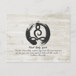 Yoga Instructor Meditation Pose Zen Symbol Quotes Postkarte