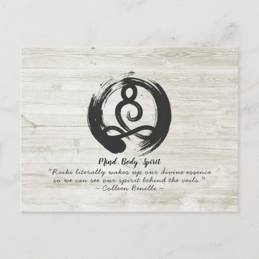 Yoga Instructor Meditation Pose Zen Symbol Quotes Postkarte (Vorderseite)